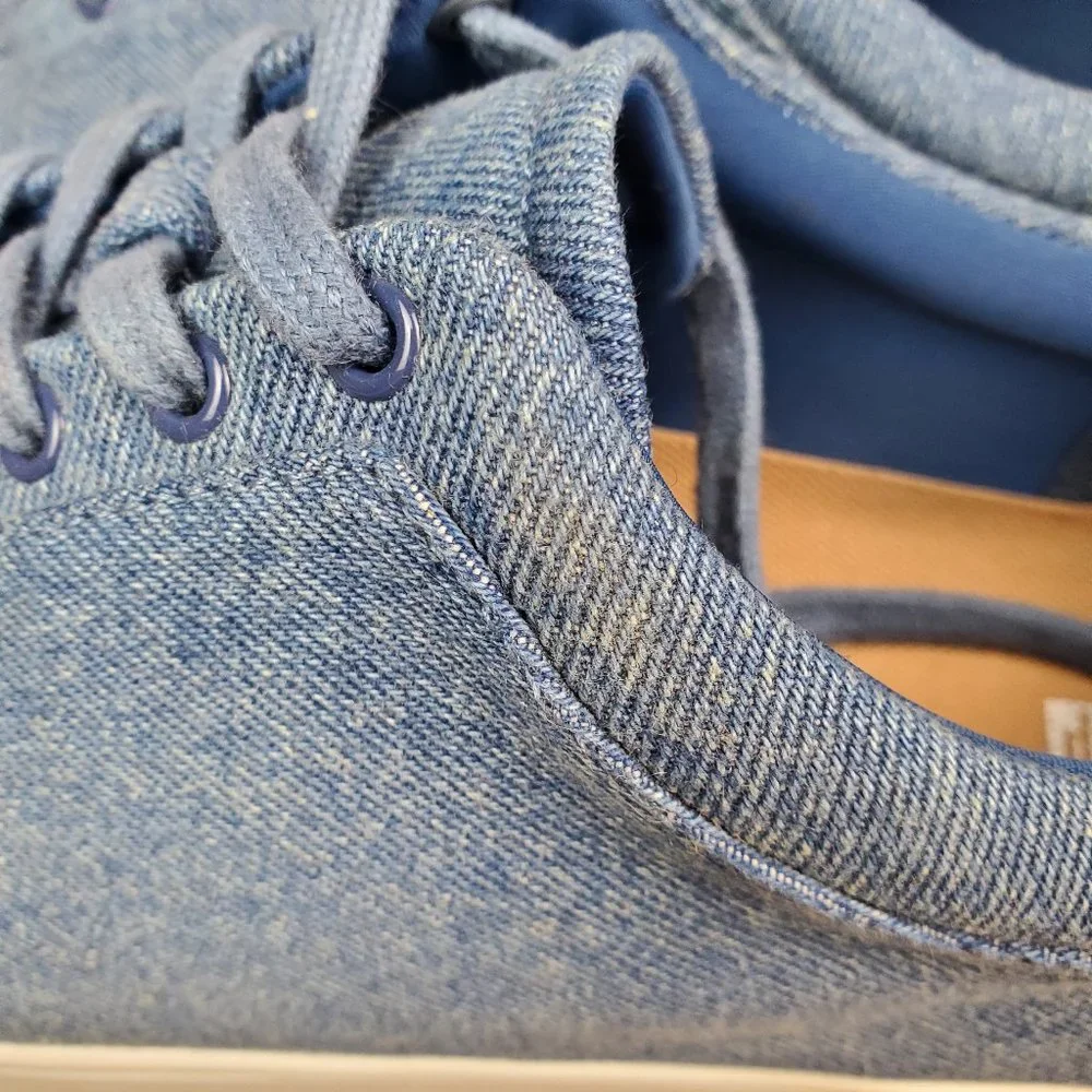 Fitflop Shoes Women's 9 Blue Denim Rally Low Top Lace Up Athletic Sneakers_7